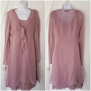 Light Purple Lace Dress by Donna Ricco